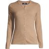 Lands’ End Women’s Cashmere Cardigan Sweater(Vicuna Heather)