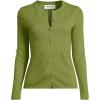 Lands’ End Women’s Cashmere Cardigan Sweater(Vintage Olive Drab)