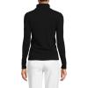 Lands’ End Womens Cashmere Turtleneck Sweater Black Regular Large