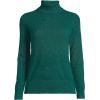 Lands’ End Women’s Cashmere Turtleneck Sweater(Bright Evergreen)