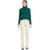 Lands’ End Women’s Cashmere Turtleneck Sweater(Bright Evergreen)