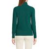 Lands’ End Women’s Cashmere Turtleneck Sweater(Bright Evergreen Donegal)
