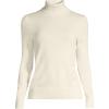 Lands’ End Women’s Cashmere Turtleneck Sweater(Fresh Ivory)