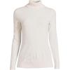 Lands’ End Women’s Cashmere Turtleneck Sweater(Fresh Ivory Rainbow Donegal)