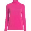 Lands’ End Women’s Cashmere Turtleneck Sweater(Hot Pink)