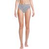 Lands’ End Women’s Chlorine Resistant Pinchless High Waisted Bikini Bottoms(Deep Sea Navy Mini Stripe)
