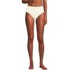 Lands’ End Women’s Chlorine Resistant Pinchless High Waisted Bikini Bottoms(Egret White)