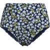 Lands’ End Women’s Chlorine Resistant Pinchless High Waisted Bikini Bottoms(Navy Mini Bloom Floral)