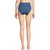 Lands’ End Women’s Chlorine Resistant Pinchless High Waisted Bikini Bottoms(Navy Mosaic Mini Tile)
