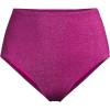 Lands’ End Women’s Chlorine Resistant Shine High Waisted Bikini Bottoms(Bright Magenta Shine)