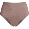 Lands’ End Women’s Chlorine Resistant Shine High Waisted Bikini Bottoms(Bronze Sand Shine)