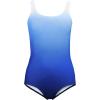 Lands’ End Women’s Chlorine Resistant Soft Cup Tugless Sporty One Piece Swimsuit(Deep Sea Navy/Sapphire Ombre)