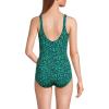 Lands’ End Women’s Chlorine Resistant Soft Cup Tugless Sporty One Piece Swimsuit(Green)