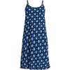 Lands’ End Women’s Cooling Knee Length Slip Nightgown(Deep Sea Navy Large Foulard)