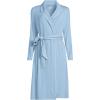 Lands’ End Women’s Cooling Robe with Piping(Pale Slate Blue)