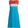 Lands’ End Women’s Cotton Jersey Sleeveless Swim Cover-up Dress(Compass Red/Turquoise Ombre)