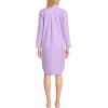 Lands’ End Women’s Cotton Poplin Long Sleeve Sleepshirt Nightgown(Whisper Lilac)