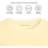 Lands’ End Women’s Cotton Rib Knit T-Shirt(Pale Yellow)