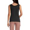 Lands’ End Women’s Cotton Tank Top(Black)