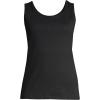 Lands’ End Women’s Cotton Tank Top(Black)
