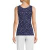 Lands’ End Women’s Cotton Tank Top(Deep Sea Navy Stars)