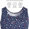 Lands’ End Women’s Cotton Tank Top(Deep Sea Navy Stars)