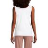 Lands’ End Women’s Cotton Tank Top(White)