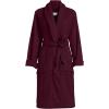 Lands’ End Women’s Cotton Terry Knee Length Spa Bath Robe(Lush Burgundy)