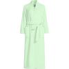 Lands’ End Women’s Cozy Plush Long Wrap Robe(Icy Mint Green)