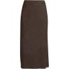 Lands’ End Women’s Crinkle Midi Skirt(Rich Coffee)