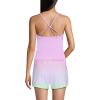 Lands’ End Women’s D-Cup Tugless High Neck Strappy Back Tankini Swimsuit Top(Wild Lilac)