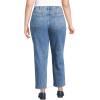 Lands’ End Women’s Denim High Rise Utility Cargo Ankle Jeans(Beau Blue)