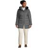 Lands’ End Women’s Down Winter Coat(Dark Stone Heather)