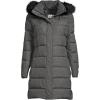 Lands’ End Women’s Down Winter Coat(Dark Stone Heather)