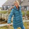 Lands’ End Women’s Down Winter Coat(Soft Peacock)