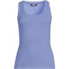 Lands’ End Women’s Drapey Rib Fitted Tank Top(Light Periwinkle)