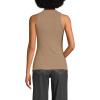 Lands’ End Women’s Drapey Rib Skimming Tank Top Shirt(Rich Camel)