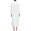 Lands’ End Women’s Eyelet Button Down Maxi Cover-up Dress(White)