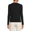 Lands’ End Women’s Fine Gauge Cotton Cardigan Sweater(Black)