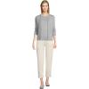Lands’ End Women’s Fine Gauge Cotton Cardigan Sweater(Gray Heather)