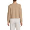 Lands’ End Women’s Fine Gauge Cotton Milano Blazer Sweater(Vicuna Heather)