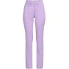 Lands’ End Women’s High Rise Slimming 5 Pocket Chino Slim Leg Pants(Lilac Petal)
