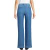 Lands’ End Women’s High Rise Soft Denim Pleated Wide Leg Trousers(Indigo Tide Blue)
