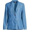 Lands’ End Women’s Indigo Relaxed Blazer made with TENCEL fibers(Soft Indigo)