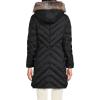 Lands’ End Women’s Insulated Cozy Fleece Lined Primaloft Coat(Black)