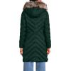 Lands’ End Women’s Insulated Cozy Fleece Lined Primaloft Coat(Deep Evergreen)