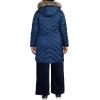 Lands’ End Women’s Insulated Cozy Fleece Lined Primaloft Coat(Deep Sea Navy)