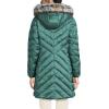 Lands’ End Women’s Insulated Cozy Fleece Lined Primaloft Coat(Washed Evergreen)
