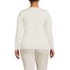 Lands’ End Women’s Long Sleeve Lightweight Jersey Scoop Neck T-Shirt(Fresh Ivory)