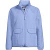 Lands’ End Women’s Mixed Media Sherpa Fleece Jacket(Light Cornflower)